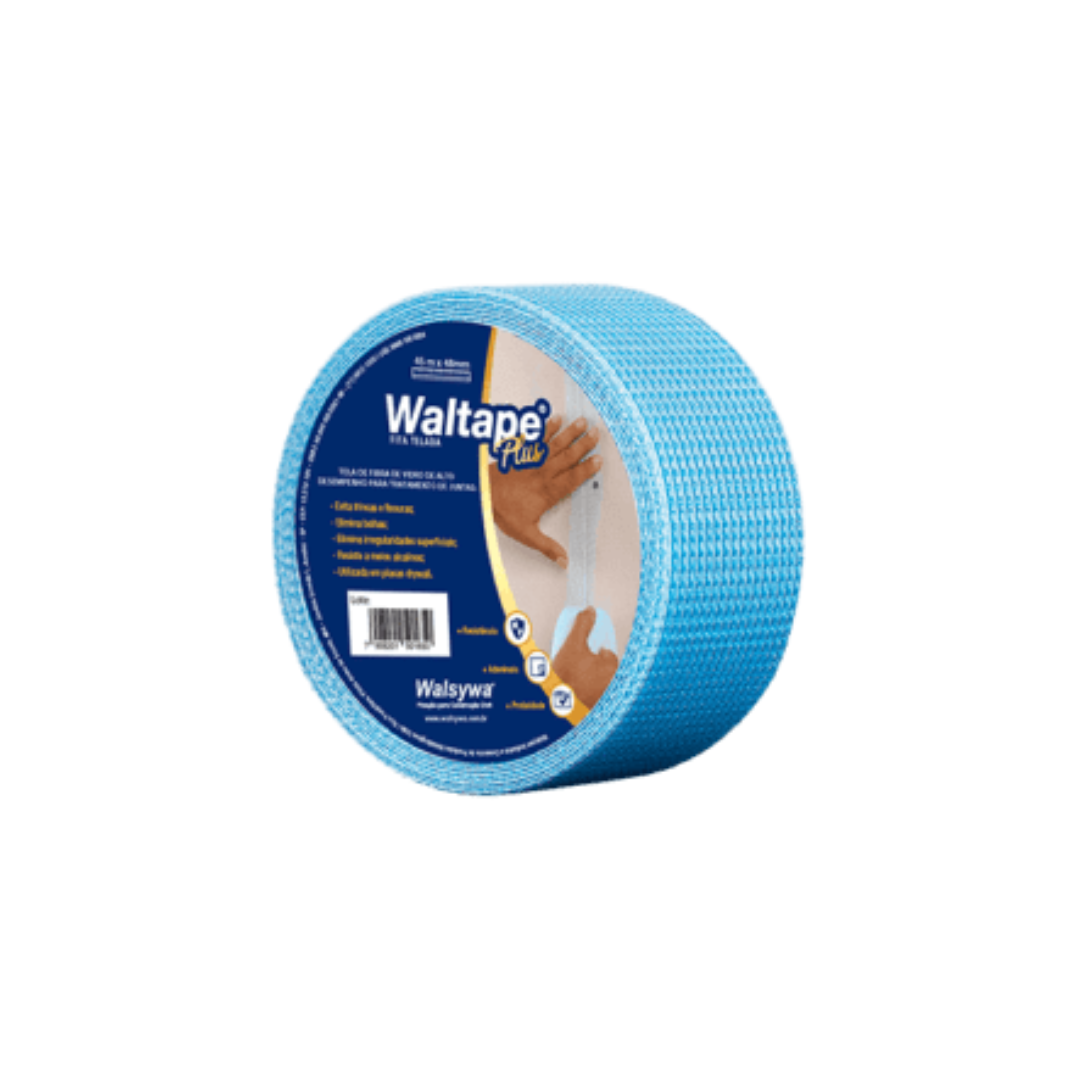 Fita Telada Azul Para Drywall Waltape Plus - Walsywa