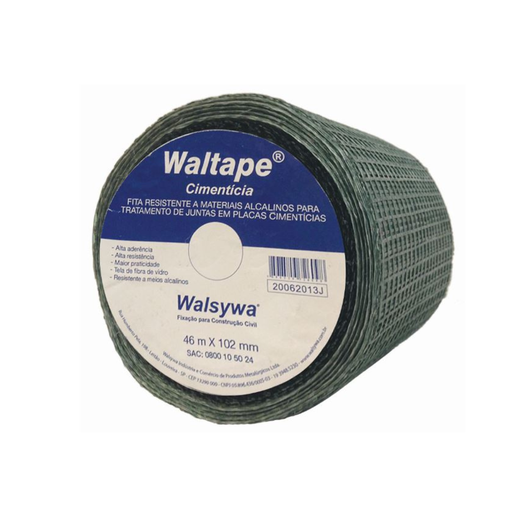 Fita Telada Cimentícia 46m x 51mm/102mmm - Walsywa