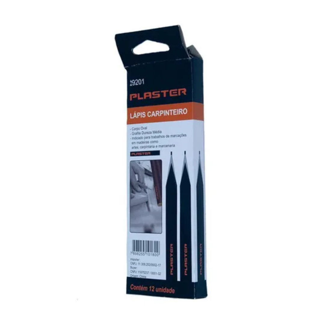 Lápis Carpinteiro Oval Para Marcação Plaster