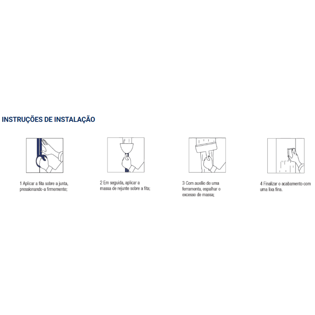 Fita Telada Azul Para Drywall Waltape Plus - Walsywa