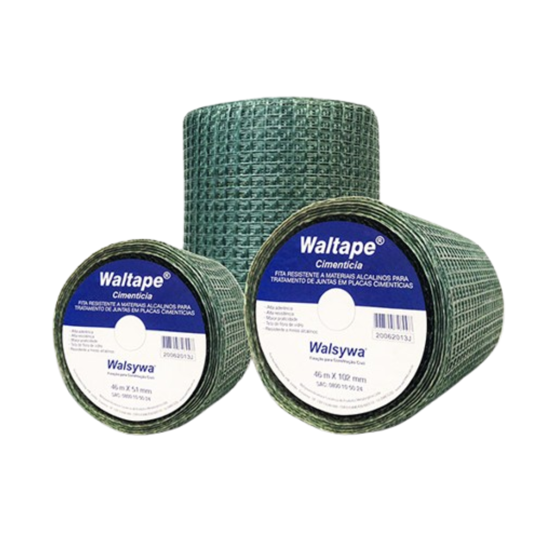 Fita Telada Cimentícia 46m x 51mm/102mmm - Walsywa
