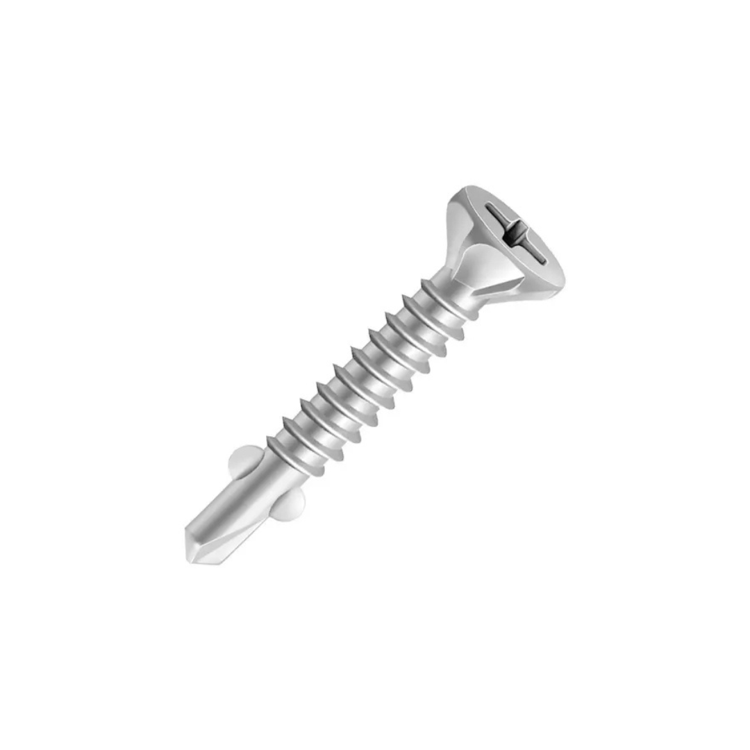Parafuso Steel Frame Cabeça Chata Placa Cimentícia com Aletas PB#8X1.1/4" 4,2X32mm - Walsywa
